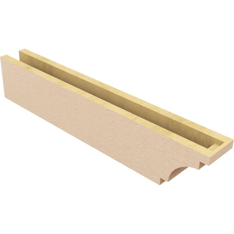 Bois de méditerranée TimberThane Ra partier, brun clair apprêté, H 6 po x l 32 po x P 4 po
