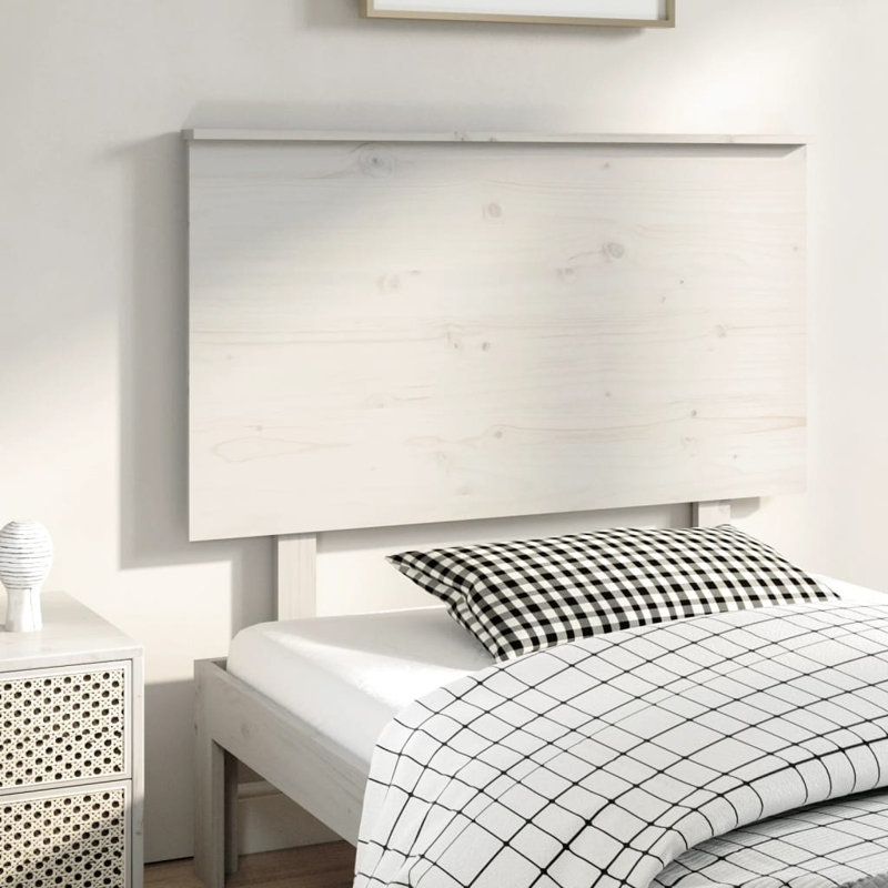 Jamah Solid Wood Headboard, 104 x 82.5 cm, White