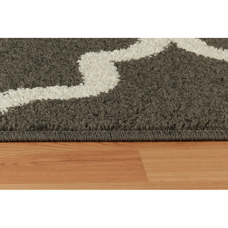 Tapis de la zone grise laine Cutler, Rectangle 2 pi x 3 pi