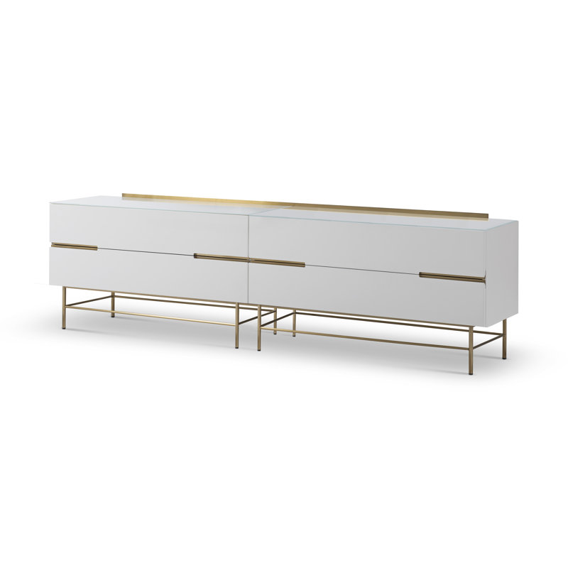 Nicholls Sideboard, White/Gold