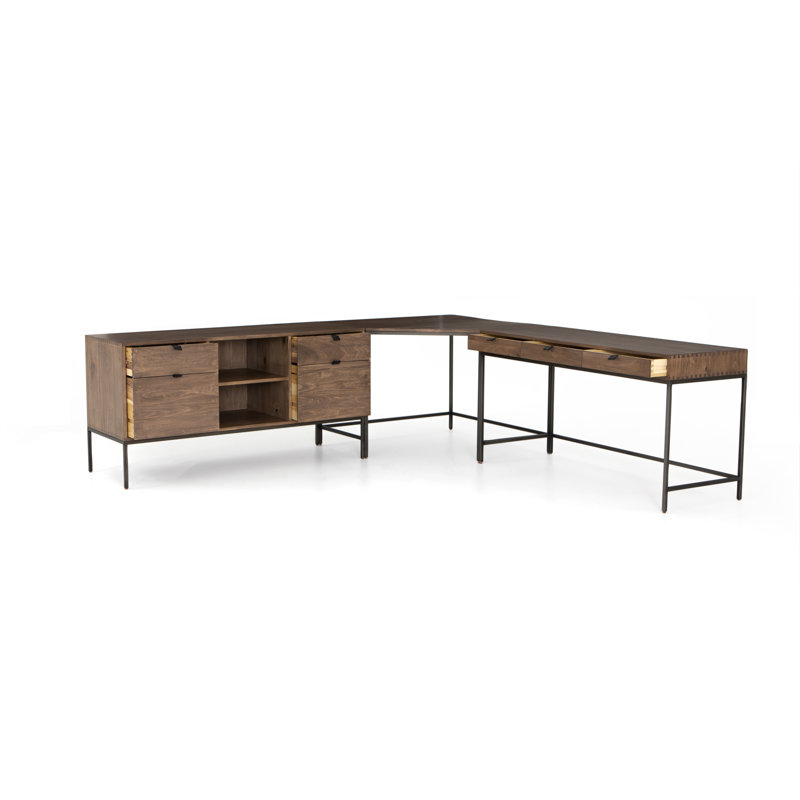 Trey Solid Wood Writing Desk, Auburn Poplar
