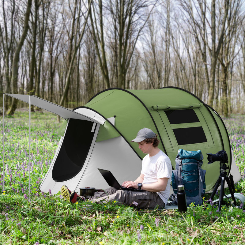 3 Person Tent, Green