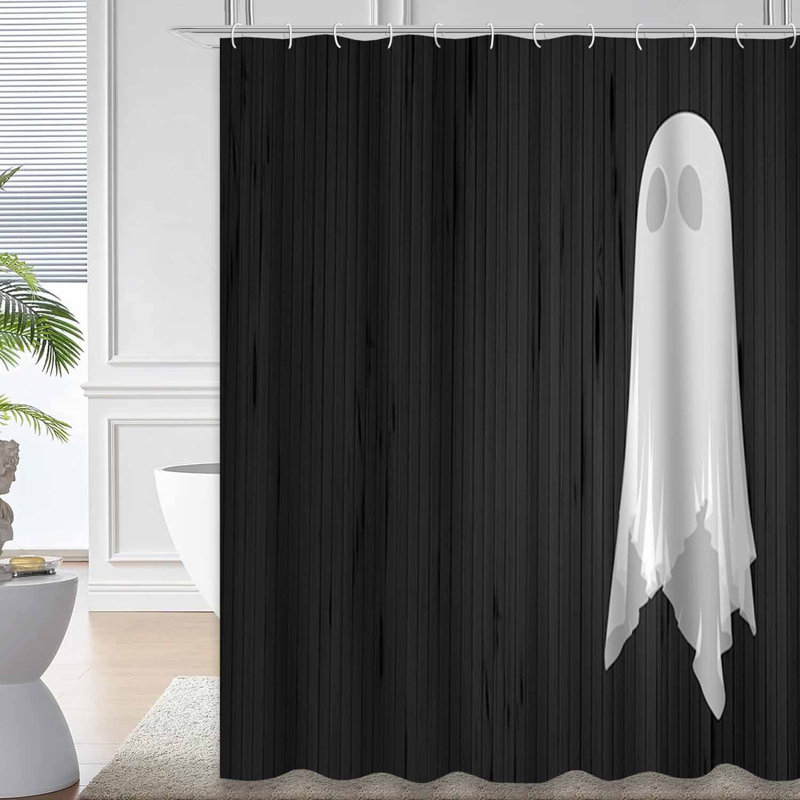Rideau de douche Ghost Halloween, L 72 po x l 72 po