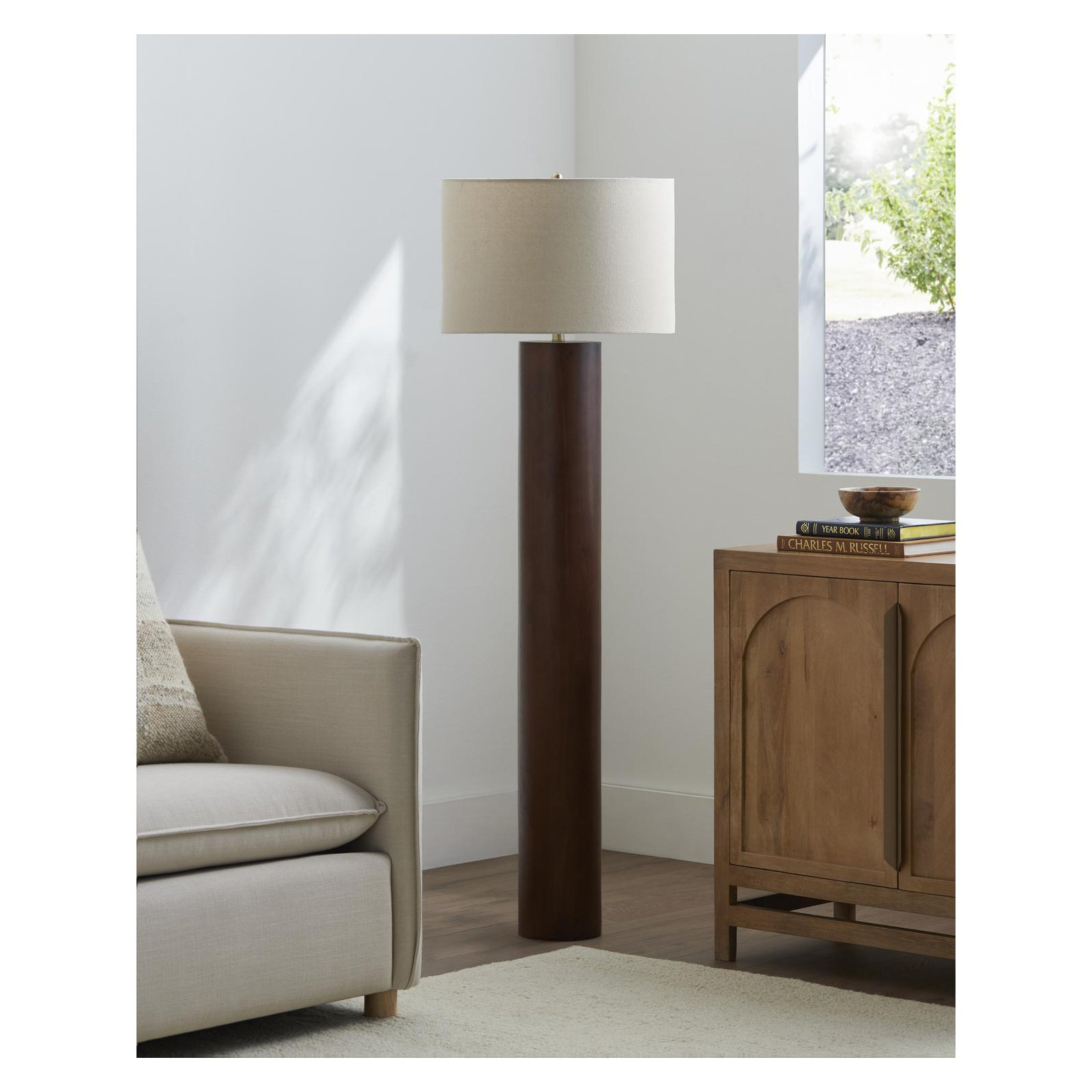 Natureza Floor Lamp, Brown