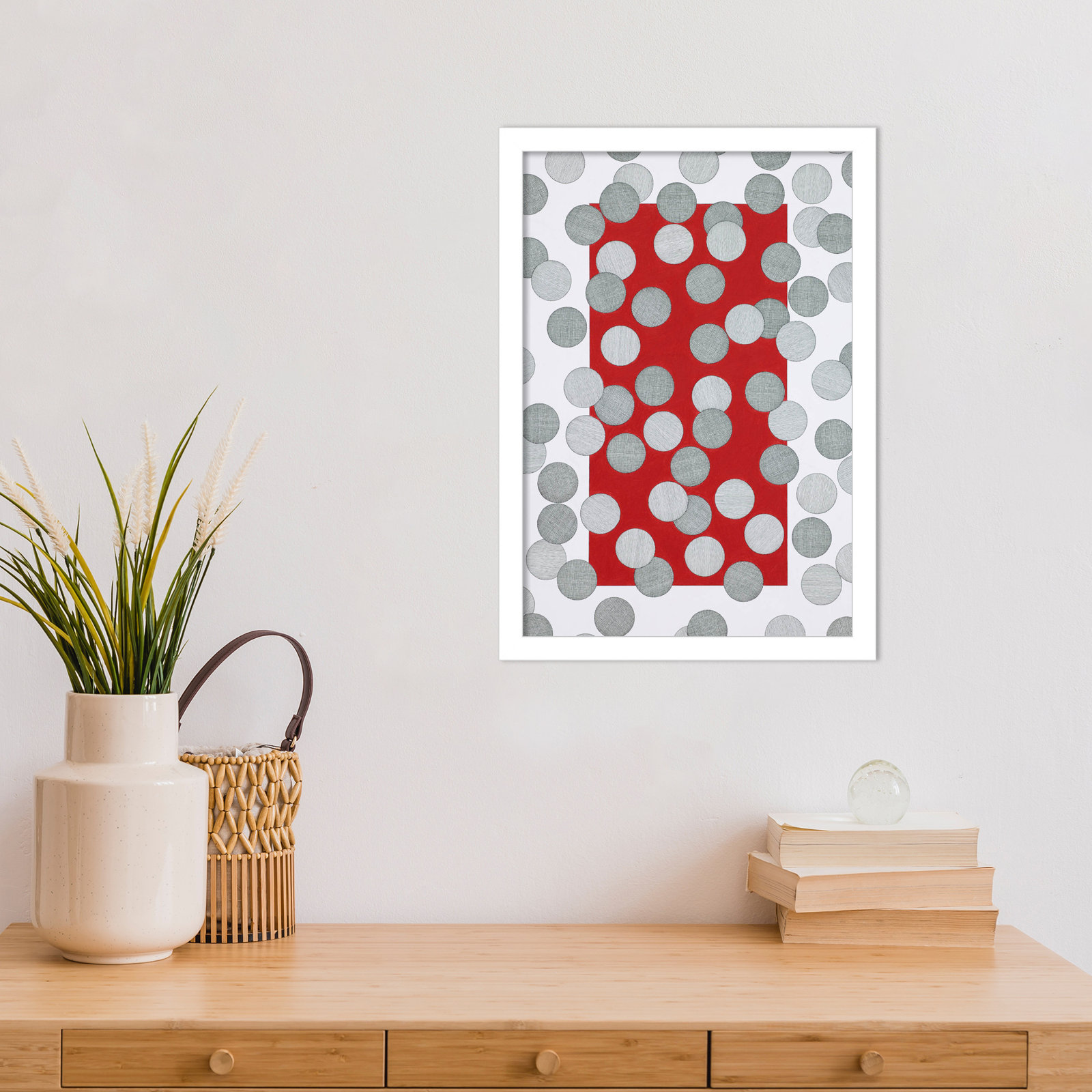 Over the Hills and Far Away Print, White, 17" H x 12" W x 1" D