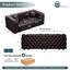 Causeuse moderne 2 places avec 2 coussins