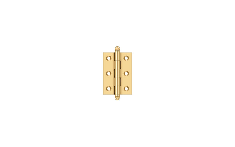 10'' x 10'' Solid Brass Traditional Hinge, Unlacquered Brass, 2.5" H x 2" W