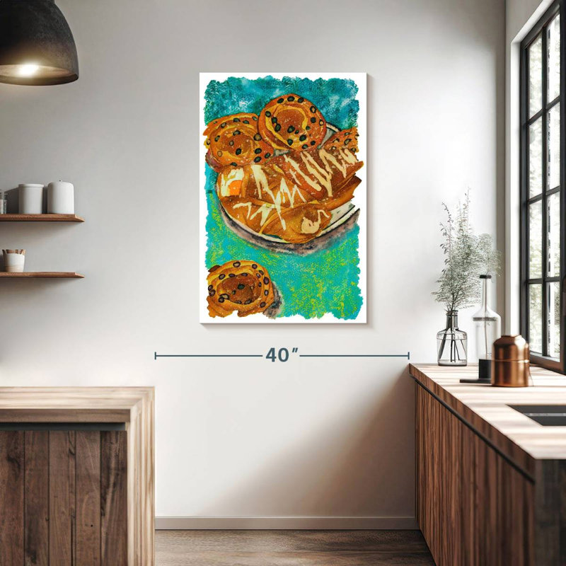 Breakfast Pastries, 39" H x 26" W