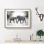 Elephants Crossing Paths - Picture Frame Graphic Art Print-56713194-56713199