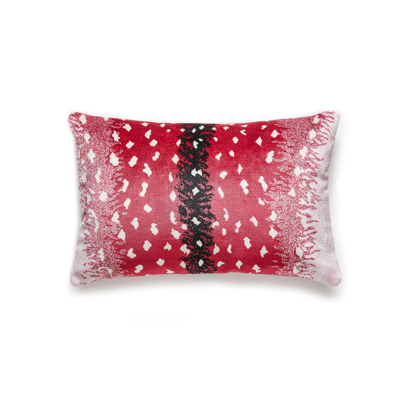 Wild Glamour Lumbar Pillow Cover & Insert, Raspberry