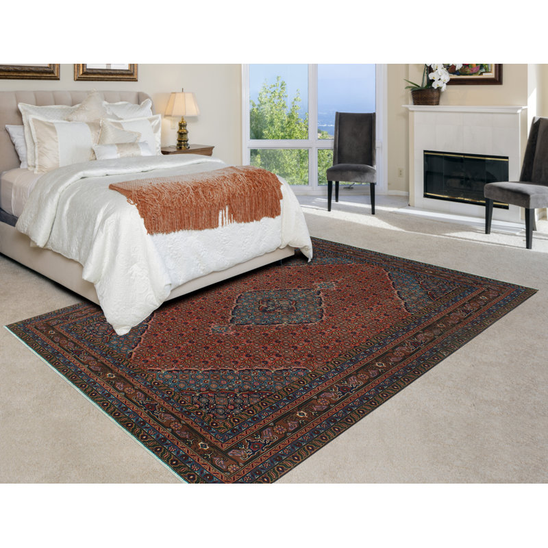 Tapis rouille finement vieilli Keegin