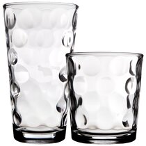 Hammered Café Drinking Glasses