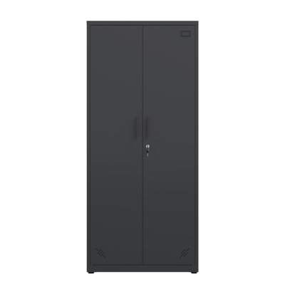 High Storage Cabinet With 2 Doors And 4 Partitions To Separate 5 Storage Spaces, Home/ Office Design by Hokku Designs