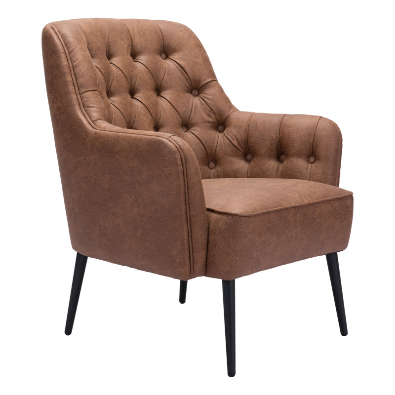 Fauteuil Tasmania, Polyester à 100 % de couleur brune