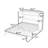  Conayr Wood  Murphy Bed with Large Drawers-72701825-72701828