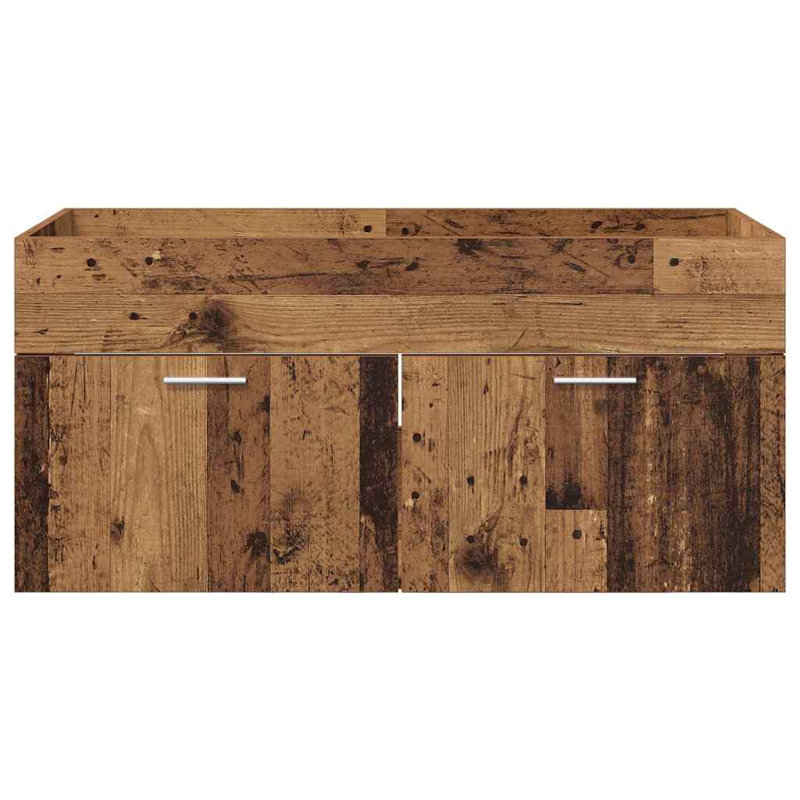 100 mm Single Double Bathroom Vanity Base, Old Wood