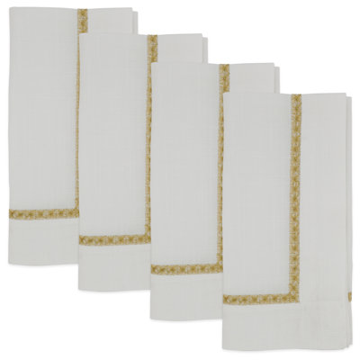 Mayer Collection Polyester Embroidered Square Napkin