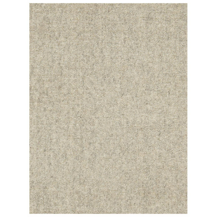 Tapis argenté en laine Vail