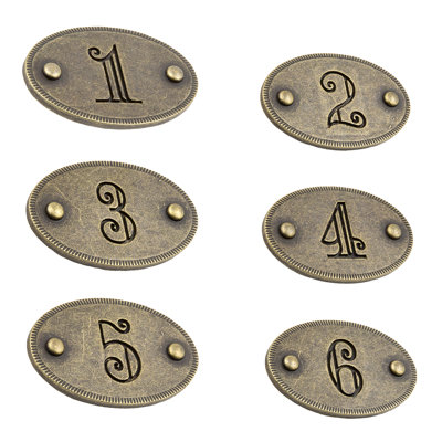Plaques de numéro de tiroir