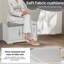 Banc de rangement pour chaussures 28,74 po avec coussin, tablettes réglables et armoire à 2 portes pour le vestibule et le couloir