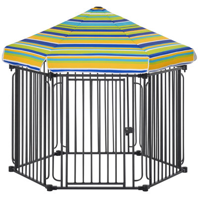 Panel Fabric Exercise Pen With Door