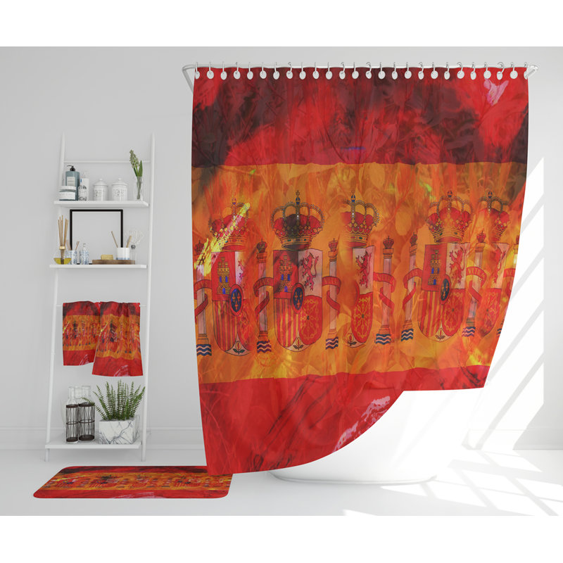 Naysa Polyester Shower Curtain Set