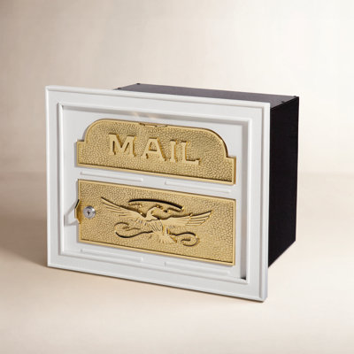Classic Faceplate Mailbox with Brass Accents