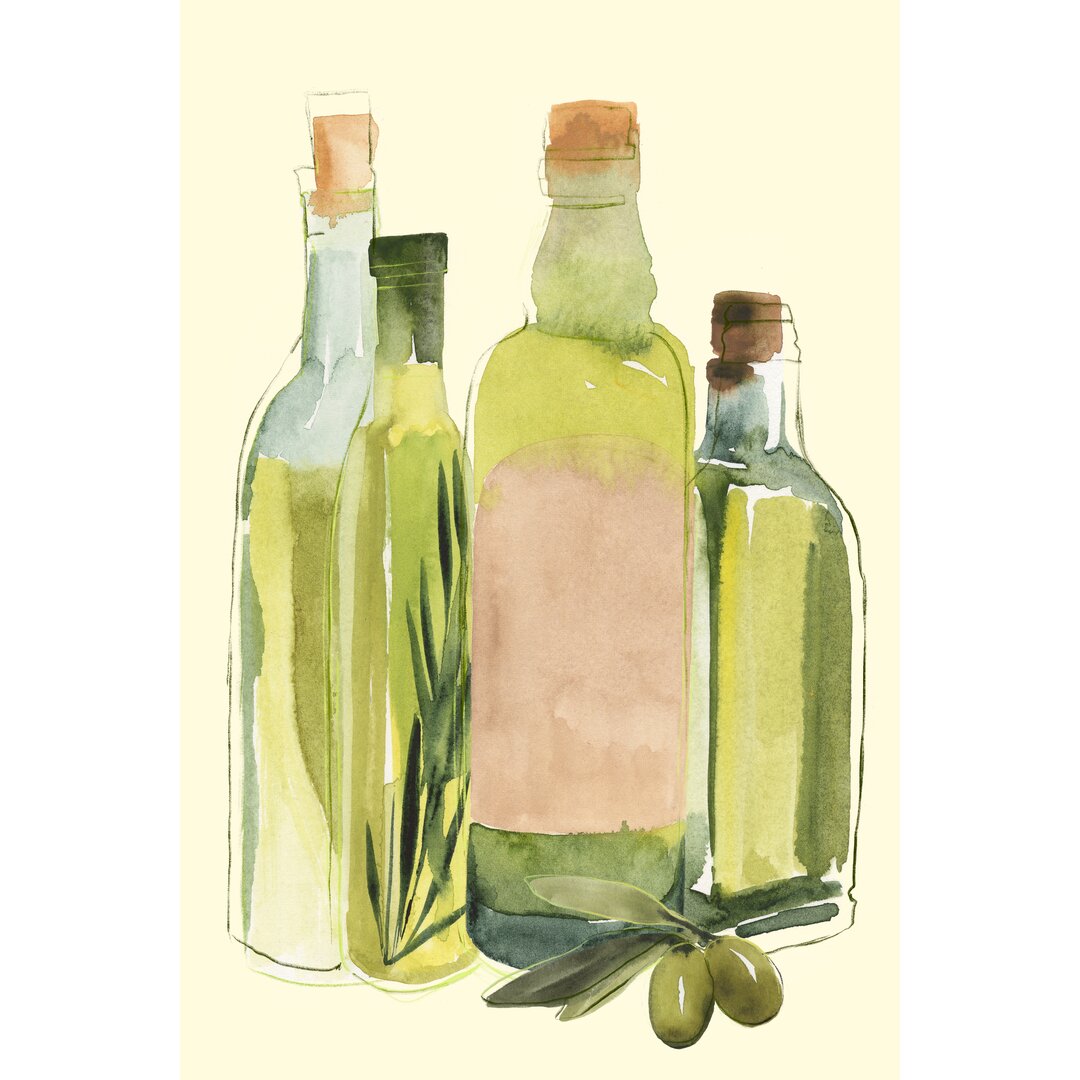 Leinwandbild Olive Oil Set II von Annie Warren