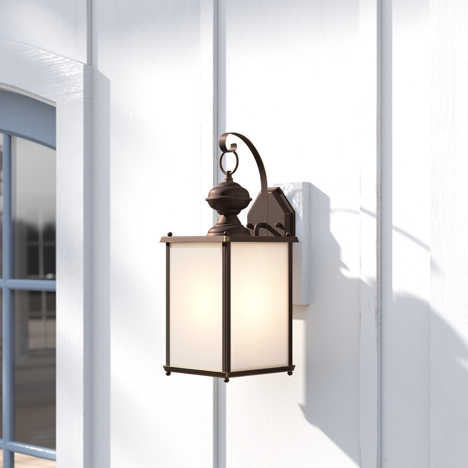 Adaline Single Light Outdoor Wall Light, Antique Bronze, No