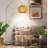Arneshia 75" 1-Light Arc Floor Lamp with Hand-woven Bamboo Shade and Marble Base-1915583944