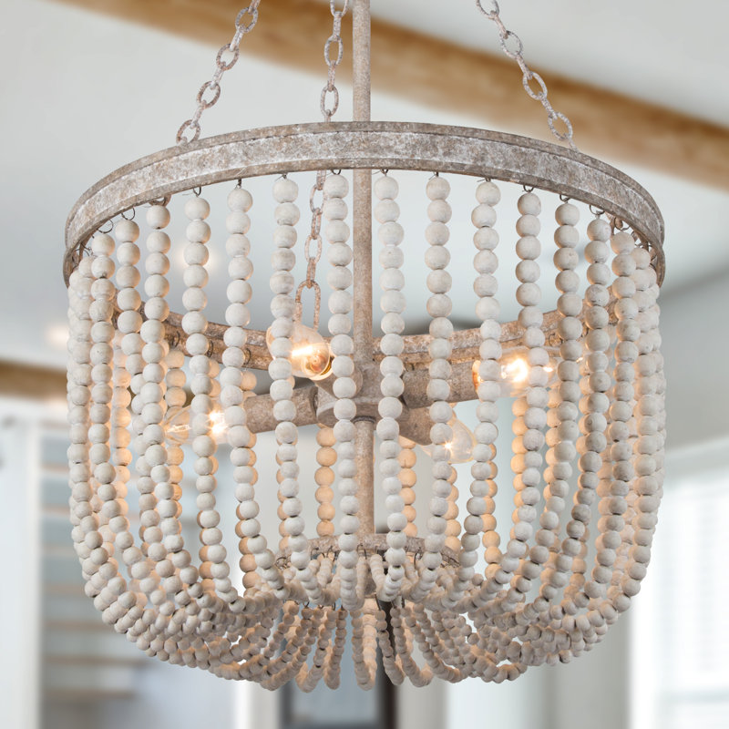 Hatfrneld 4 - Light Dimmable Drum Chandelier 