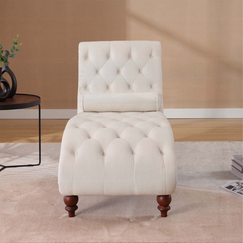 Fauteuil inclinable classique en velours avec capitonnage à boutons et garniture cloutée argentée - Fauteuil de salon de style rétro avec structure en bois pour le salon, le bureau, la chambre à coucher