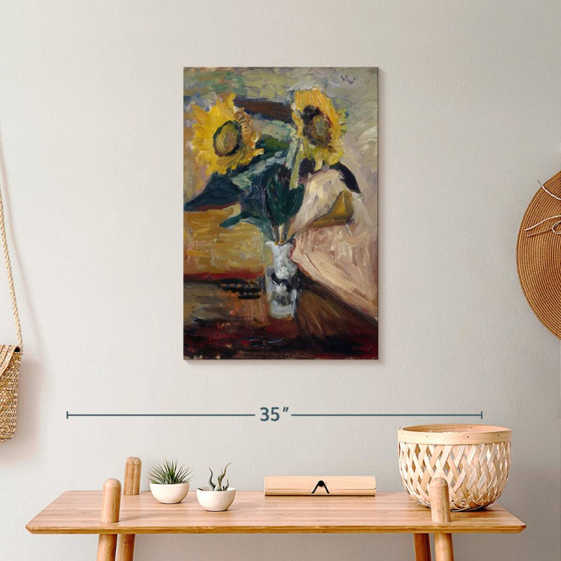 Vase de tournesols 1898-99, H 24 po x l 16 po
