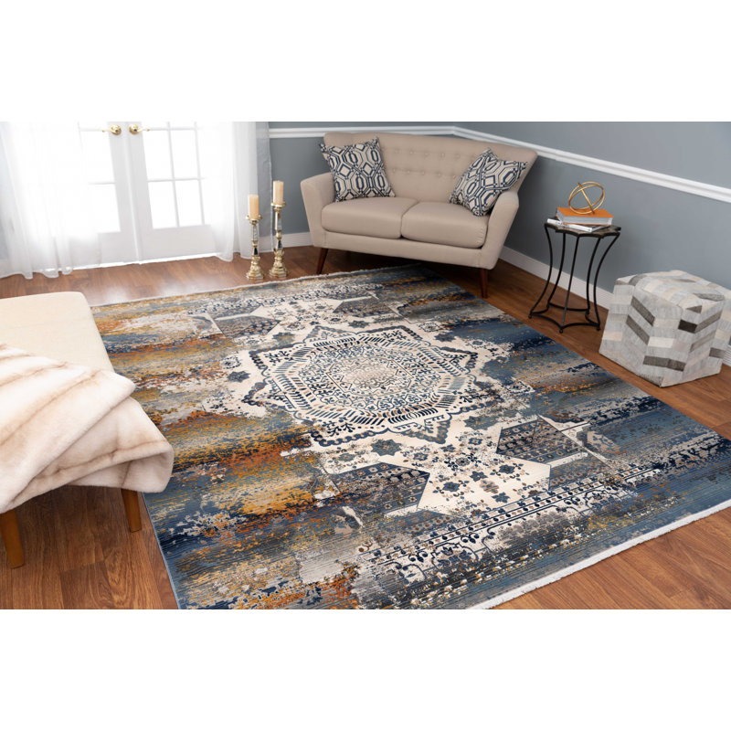 Zermeno Oriental Indoor Rug, Rectangle 5'3" x 7'10"