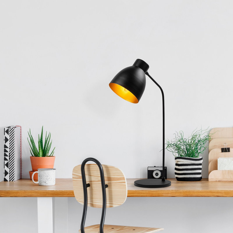 Lampe de bureau METAL BODY, Noir / or