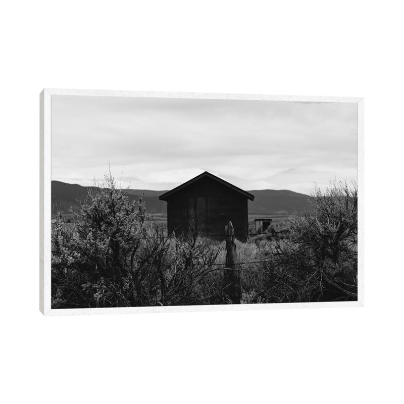 Taos Mountains V by Bethany Young - Print on Canvas, White Framed, 45.72cm H x 66.04cm W x 3.81cm D