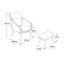 Chaise longue et repose-pieds Khristen conforme à la norme CAL117 de 31,75 po-1199800353