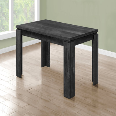 Dining Table, 60" Rectangular, Kitchen, Dining Room, Black Laminate, Contemporary, Modern