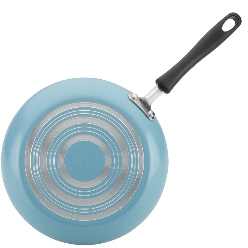 Aqua Aluminum Nonstick 15-Piece Cookware Set with Kitchen Tools