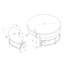 Table basse T42 avec 3 tabourets-1271600120