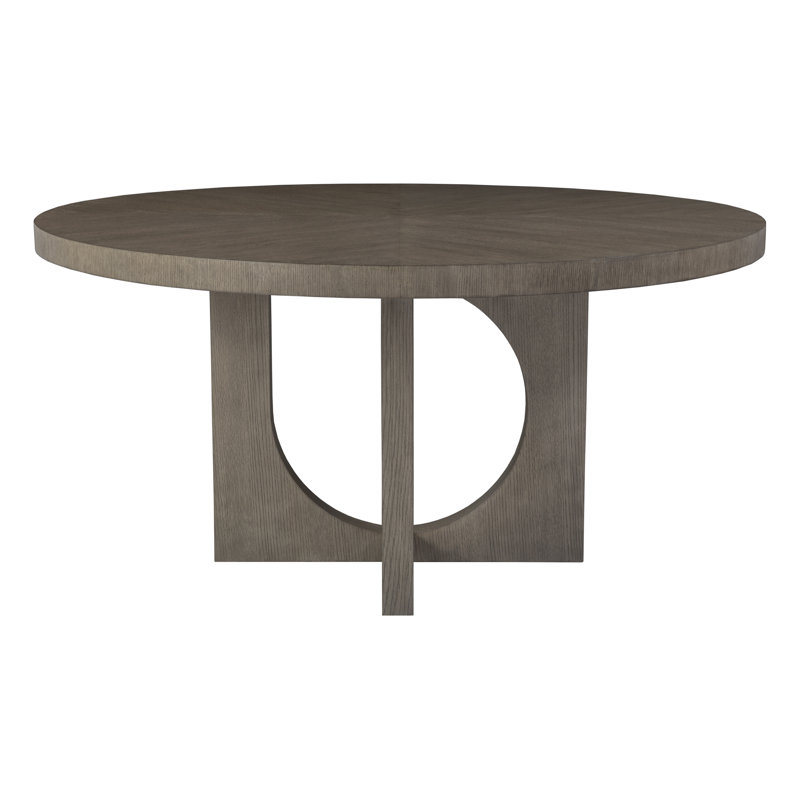 Cappuccino Grey Oak Round Dining Table