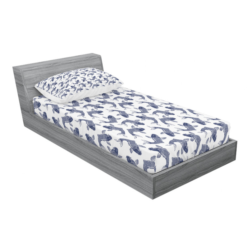 Microfiber Sheet Set, Queen Sheet Set with Fitted Sheet