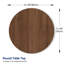 Plateau de table rond en grain de bois fritté-116492918