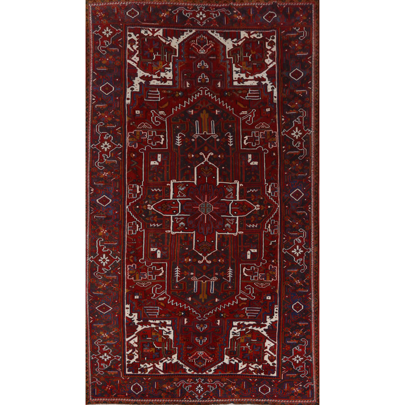 Tapis traditionnel géométrique rétro 8 x 12