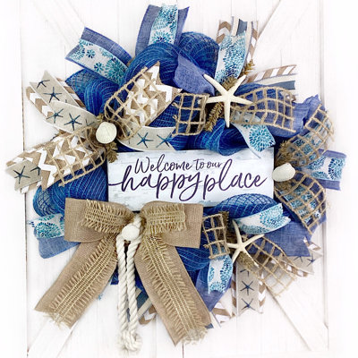 Handcrafted Burlap 18'' Wreath