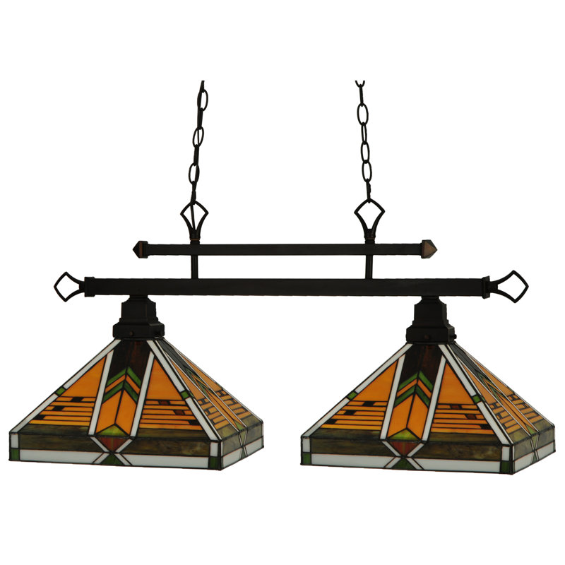 2 - Light Mahogany Bronze Kitchen Island Pendant