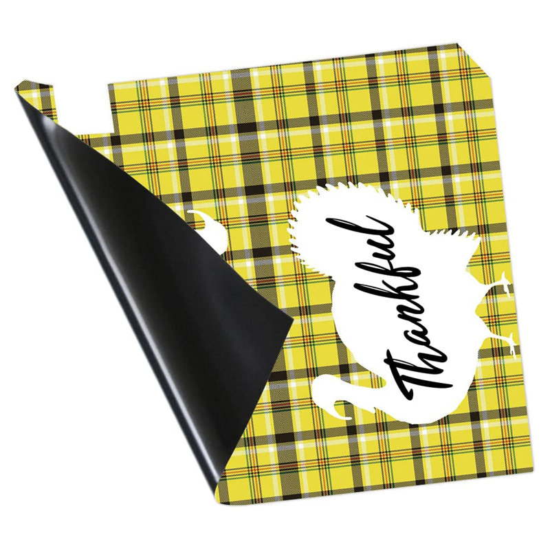 Vinyl Mailbox Cover, Yellow/Black/White, 5'' H x 18'' W