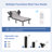 Massaging Zero Gravity  Adjustable Bed Frame With 6'' Firm Memory Foam Mattress, Including Side Rails & Pedal Locking Casters-3101G Series-113691884
