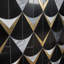 Carreau de mosaïque murale en marbre poli et laiton poli 8,3 po x 11,65 po Larvotto (0,67 pi2 / feuille)-51028912