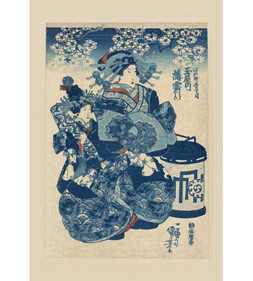 " Mother And Daughter In Blue "